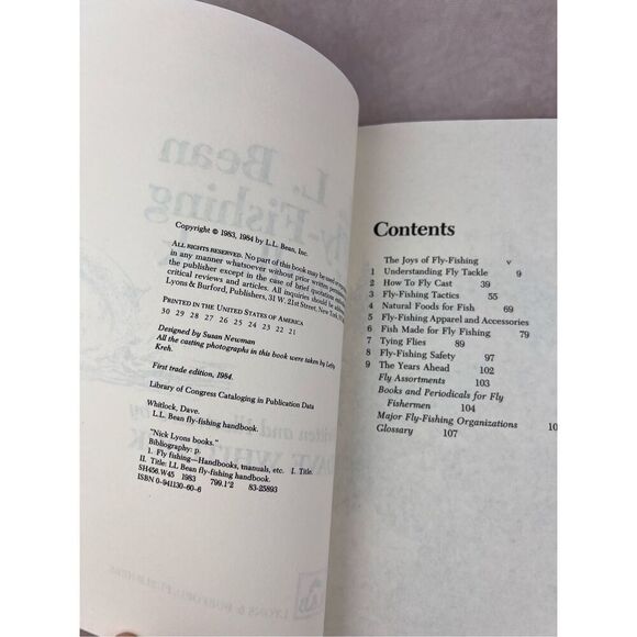 Vintage L.L. Bean Fly Fishing Book - Picture 2 of 4